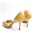Jimmy Choo Mustard D'Orsay Open Toe Schuhe Gelb - Ansicht 4