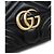 Gucci Mini Borsa a Tracolla Marmont Matelassé Nera - vista 11