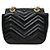 Gucci Mini Borsa a Tracolla Marmont Matelassé Nera - vista 3