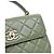 Chanel Kleine Trendy CC Top Handle Tote Bag aus grünem Lammleder - Ansicht 8