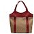 Autre Marque Borsa Tote Street Chic Burgundy Marrone - vista 3