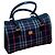 Borsa a mano Burberry Nova Check Rosso Grigio Blu scuro