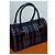 Borsa a mano Burberry Nova Check Rosso Grigio Blu scuro - vista 2