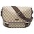 Borsa a tracolla donna Gucci GG Supreme Marrone Beige