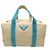 Borsa Tote Prada Canapa Shopping da donna Blu Beige