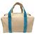 Borsa Tote Prada Canapa Shopping da donna Blu Beige - vista 2