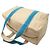 Borsa Tote Prada Canapa Shopping da donna Blu Beige - vista 4