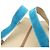 Borsa Tote Prada Canapa Shopping da donna Blu Beige - vista 5