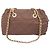 Bolso Tote Prada Acolchado con Cadena Castaño - vista 2