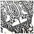 Sciarpa da donna Goyard Jo Danimaux Blu - vista 3