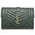 Autre Marque Cartera compacta bi-fold Saint Laurent Paris Verde oscuro