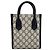 Bolso Mini Tote Gucci Interlocking G Beige Azul marino - vista 2