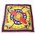 Hermès Foulard Hermes Carre 90 CASQUES et PLUMETS Rosso Blu Multicolore D'oro