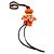 Charm per borsa Loewe Sea Angel Clione Jellyfish Arancione - vista 2