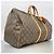 Louis Vuitton Boston Monogram Keepall 55 Castaño - vista 2