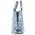 Prada Handtasche/Schultertasche aus Canvas Weiß Blau - Ansicht 2