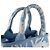 Prada Handtasche/Schultertasche aus Canvas Weiß Blau - Ansicht 9