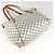 Borsa Tote Louis Vuitton Totally MM Bianco - vista 2