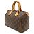 Borsa Louis Vuitton Monogram Speedy 25 Marrone - vista 3