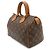 Louis Vuitton Monogram Speedy 25 Handtasche Braun Weiß - Ansicht 3