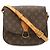 Louis Vuitton Monogram Saint Cloud GM Schultertasche Braun Weiß