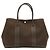 Hermès Borsa Tote Hermes Garden PM Marrone scuro