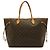 Borsa Tote Louis Vuitton Monogram Neverfull GM Marrone Monogramma