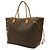 Borsa Tote Louis Vuitton Monogram Neverfull GM Marrone Monogramma - vista 3
