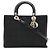 Borsa Tote Christian Dior Lady Cannage Nero - vista 2