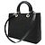Borsa Tote Christian Dior Lady Cannage Nero - vista 3