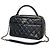 Chanel Handtasche Coco Mark Bowling Bag Schwarz