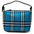 Borsa a mano Burberry Blue Mini House Check Canvas
