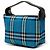 Borsa a mano Burberry Blue Mini House Check Canvas - vista 2