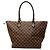 Louis Vuitton Brown Damier Ebene Saleya MM Marrone