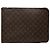 Louis Vuitton Brown Monogram Poche Documents Portfolio Braun