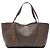 Tote Chloé Spin East West em couro de bezerro granulado cinza Marrom Cinza antracite