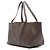 Tote Chloé Spin East West em couro de bezerro granulado cinza Marrom Cinza antracite - vista 2