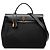 Hermès Herbag Zip 31 in Toile Military Nera e Vache Hunter Nero