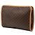 Céline Clutch Celine Brown Macadam Coated Canvas Marrone - vista 2