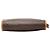 Céline Clutch Celine Brown Macadam Coated Canvas Marrone - vista 3