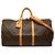 Louis Vuitton Brown Monogram Keepall Bandouliere 55 Marrone