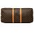 Louis Vuitton Brown Monogram Keepall Bandouliere 55 Marrone - vista 3