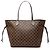 Louis Vuitton Brown Damier Ebene Neverfull MM Marrone