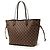 Louis Vuitton Brown Damier Ebene Neverfull MM Marrone - vista 2