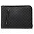 Louis Vuitton Black Damier Graphite Poche Documents Portfolio Negro