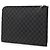 Louis Vuitton Black Damier Graphite Poche Documents Portfolio Negro - vista 2