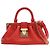 Borsa Nanogram Louis Vuitton in pelle di vitello goffrata rossa Rosso