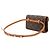 Louis Vuitton Brown Monogram Pochette Florentine Marrone - vista 2