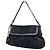 Borsa a tracolla in camoscio Fendi Zucca Pattern Nero