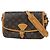 Bolso de hombro Louis Vuitton Sologne Castaño